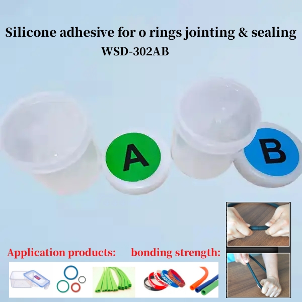 Silicone adhesive WSD-302AB for o rings jointing and sealing(图1)